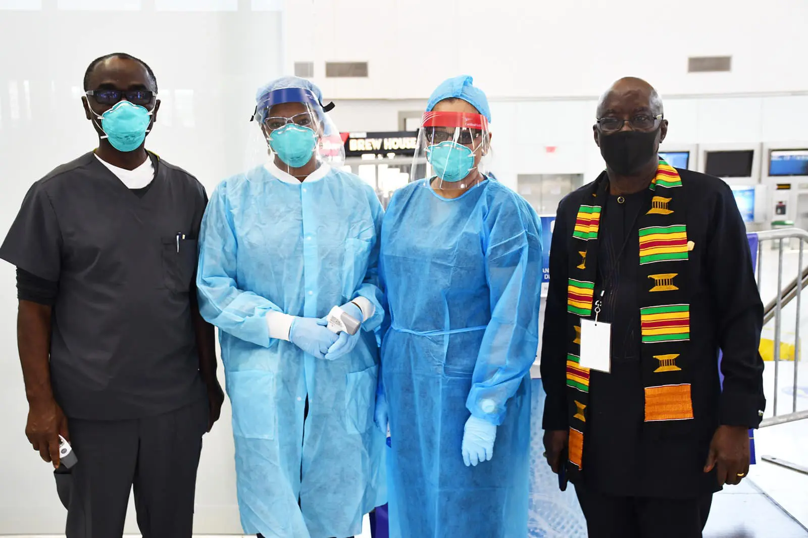 Stranded Ghanaians Head Home From Newark Airport.