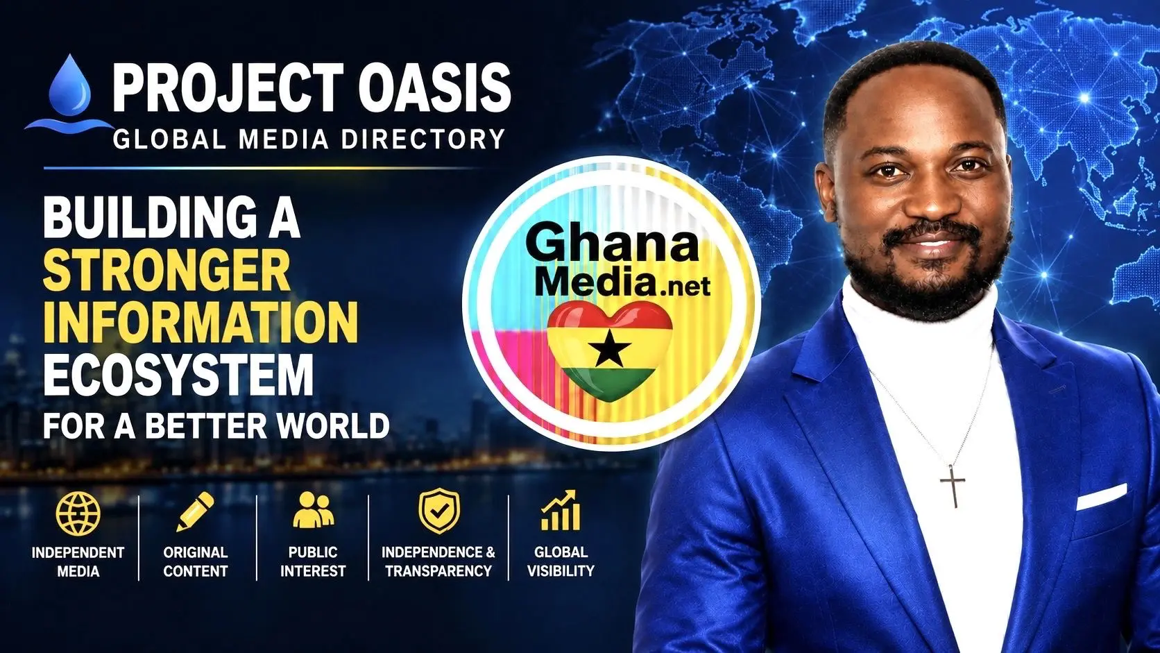 GhanaMedia.net Gains Global Recognition Through Project Oasis Listing