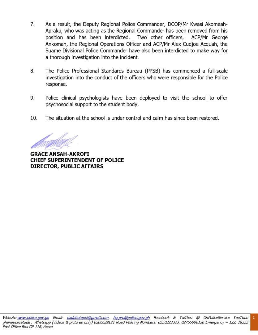 Interdicted License Example Islamic SHS shooting: Deputy Regional Police Commander removed, two ...