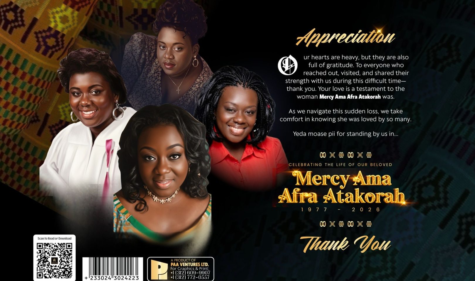 Chicago Ghanaian Community Honors the Life of Mercy Ama Afra Atakorah ...