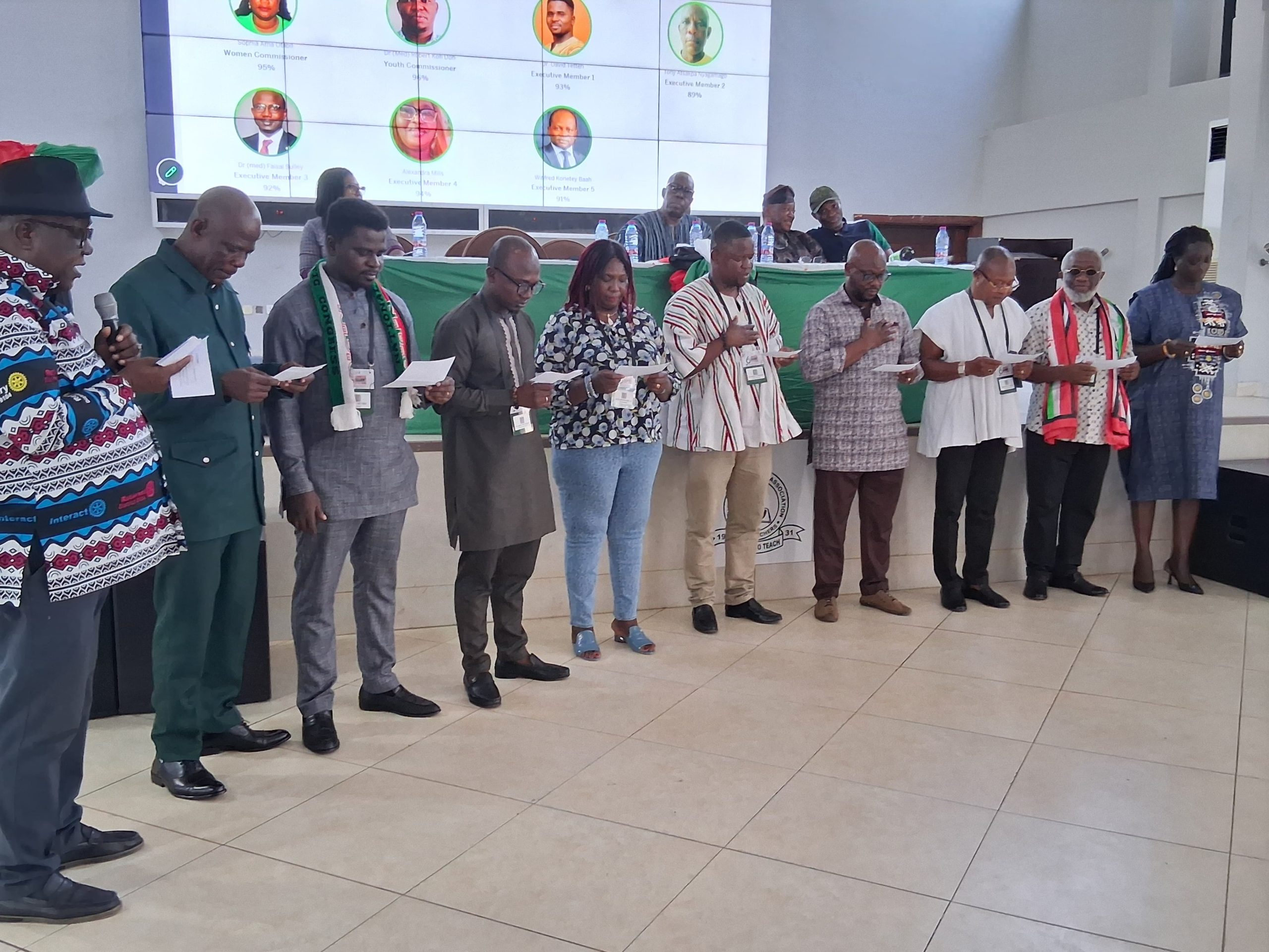 Dr. David Tetteh has been elected and sworn in as a member of the National Executive Committee (NEC) of the NDC Professionals Forum.